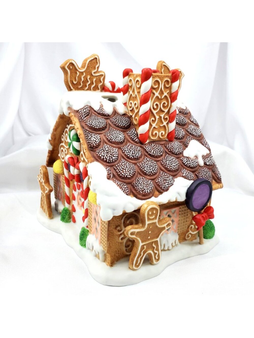PartyLite P7304 Gingerbread House Tealight Candle Holder Christmas Decor - Picture 7 of 14